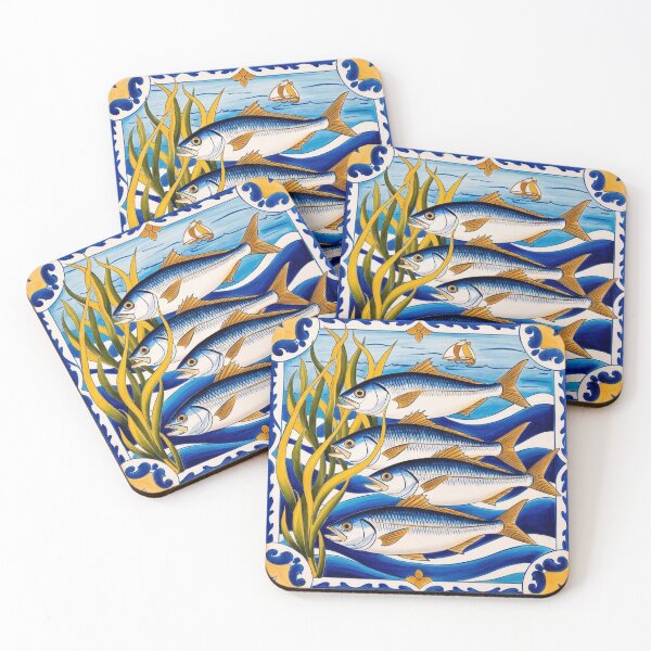 Item preview, Portuguese Sardines Tile designed and sold by AdrianaSFR.