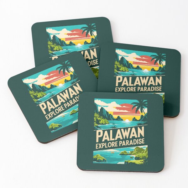 Item preview, A Vintage Travel Illustration of the Palawan - Philippines designed and sold by GoodOldVintage.