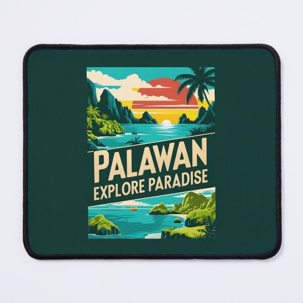 Item preview, A Vintage Travel Illustration of the Palawan - Philippines designed and sold by GoodOldVintage.