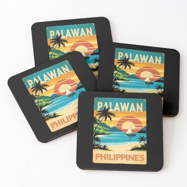 Item preview, A Vintage Travel Illustration of the Palawan - Philippines designed and sold by GoodOldVintage.