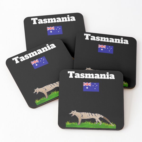 Item preview, Tasmania souvenir Tassie Tiger lovers Australian flag   designed and sold by Artstastic.
