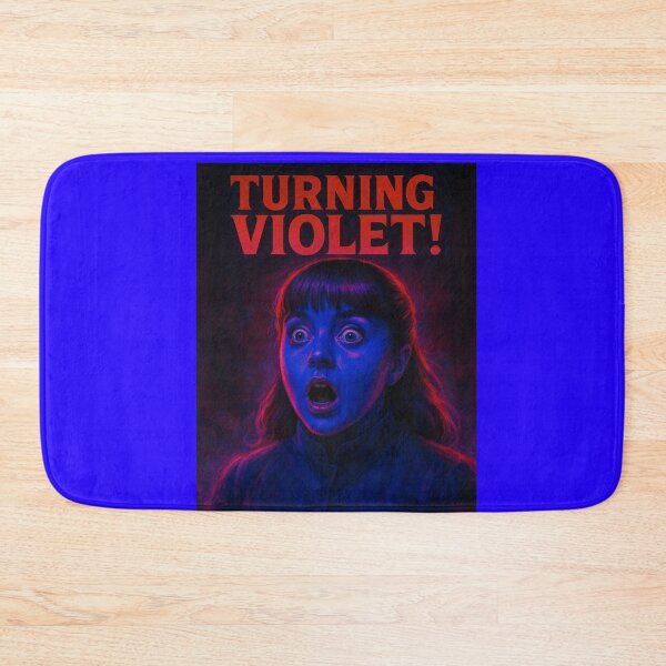 Item preview, “TURNING VIOLET!” – Horror Pop Art Print designed and sold by Wonkas-Factory.