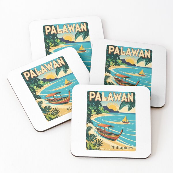 Item preview, A Vintage Travel Illustration of the Palawan - Philippines designed and sold by GoodOldVintage.