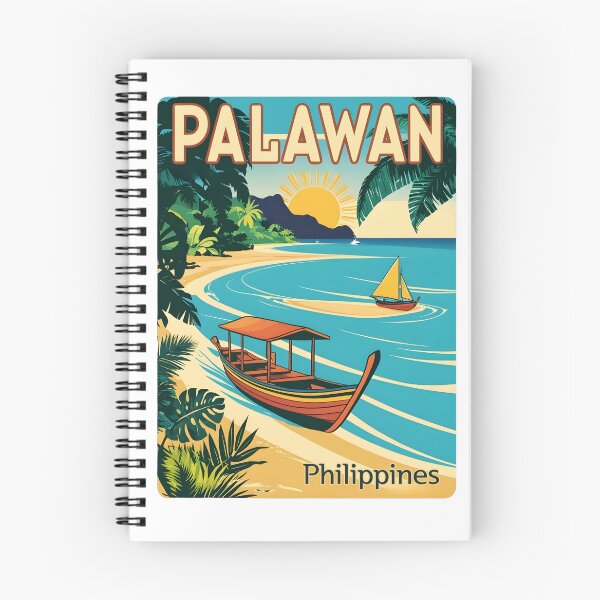Item preview, A Vintage Travel Illustration of the Palawan - Philippines designed and sold by GoodOldVintage.