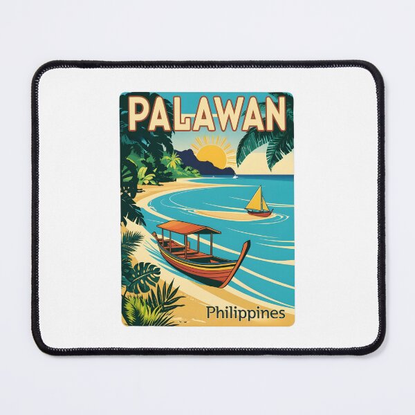 Item preview, A Vintage Travel Illustration of the Palawan - Philippines designed and sold by GoodOldVintage.