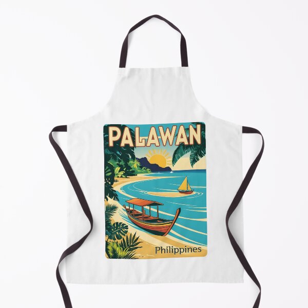 Item preview, A Vintage Travel Illustration of the Palawan - Philippines designed and sold by GoodOldVintage.