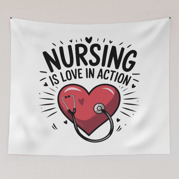 Item preview, Nursing is love in action designed and sold by ZAIKY DREAMS.