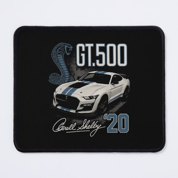 Item preview, 2020 Shelby GT500 Mustang – Retro Muscle Car with Blue Racing Stripes & Carroll Shelby Signature designed and sold by TheArtOfCar.