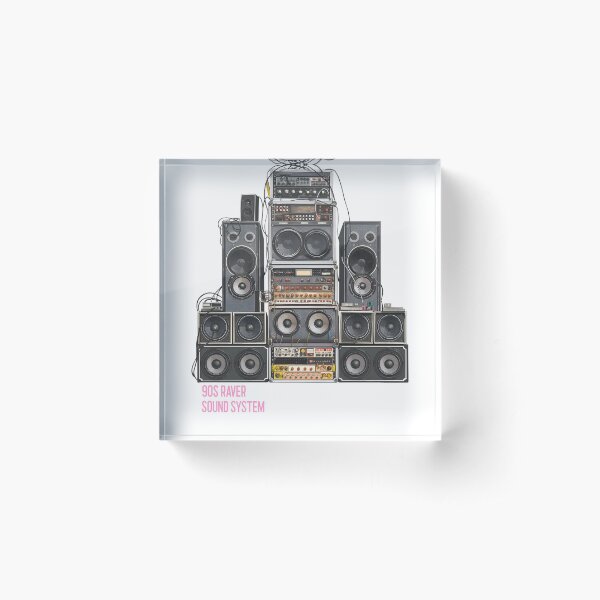 Item preview, 90s Raver Sound System 90s House Music Trance Techno DnB Junglist designed and sold by Ravermonkey.
