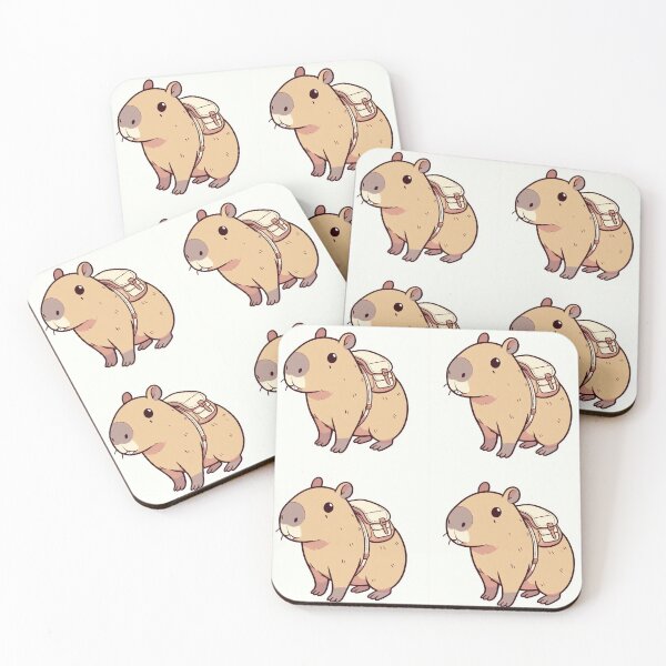 Item preview, Cute Capybara With Backpack designed and sold by Maia's and Salem's Fun Store.