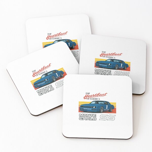 Item preview, 1980s Chevy Monte Carlo SS – Retro Race Car Heartbeat of America  designed and sold by TheArtOfCar.