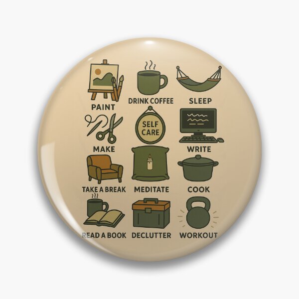 Item preview, Daily Self Care – Earth Tone Graphic for Men designed and sold by John-NW-Shop.