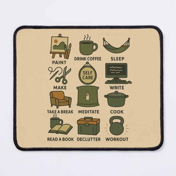 Item preview, Daily Self Care – Earth Tone Graphic for Men designed and sold by John-NW-Shop.