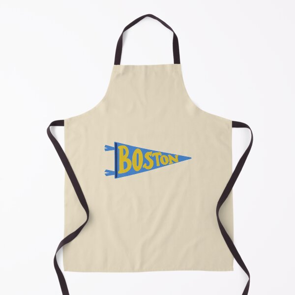 Item preview, Boston Pennant Flag on Cream – Classic City Colors (Blue, Yellow & White) designed and sold by Giulia Palazzo.