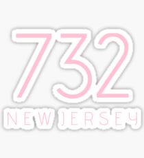 NEW JERSEY 732 • ROSE Sticker