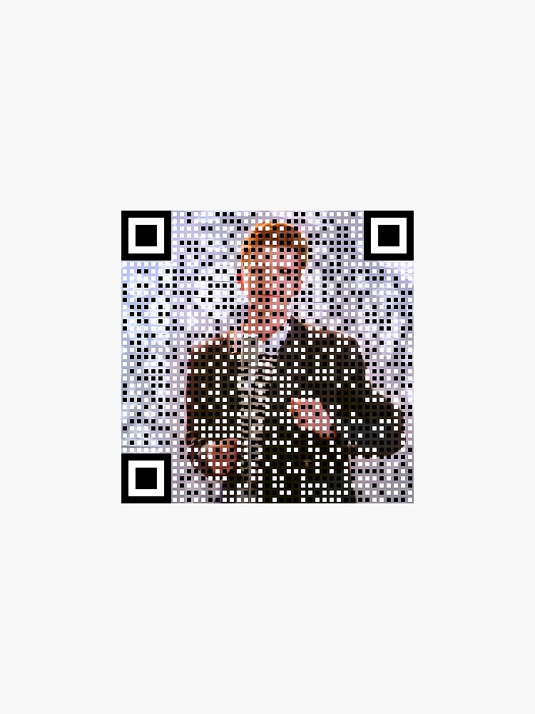 Thumbnail 3 of 3, Sticker, rickroll qr code designed and sold by GHPrinting.