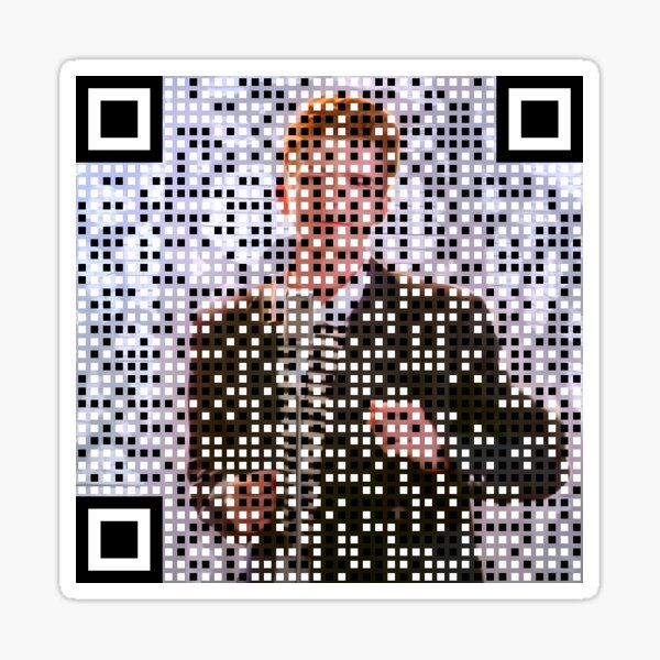 Item preview, rickroll qr code designed and sold by Golden Hours Printing.