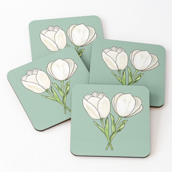 Item preview, Tulips / white designed and sold by mangopuffstudio.