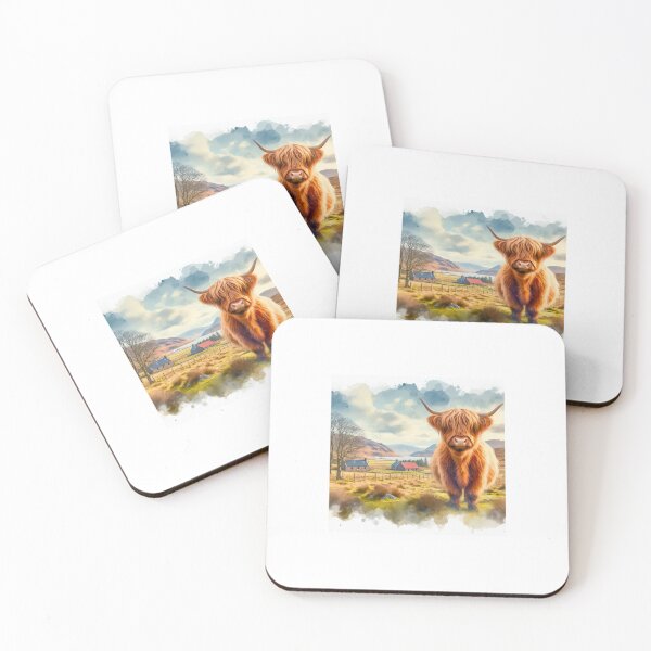 Item preview, Highland Cow (Design 4) designed and sold by MegaAnimeGB.
