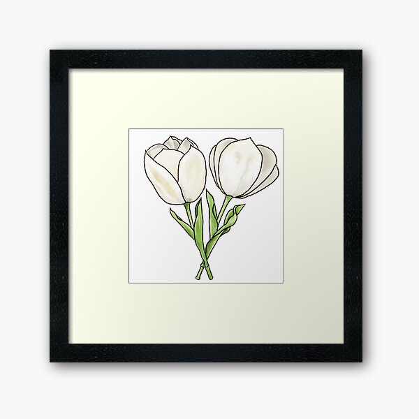 Item preview, Tulips / white designed and sold by mangopuffstudio.
