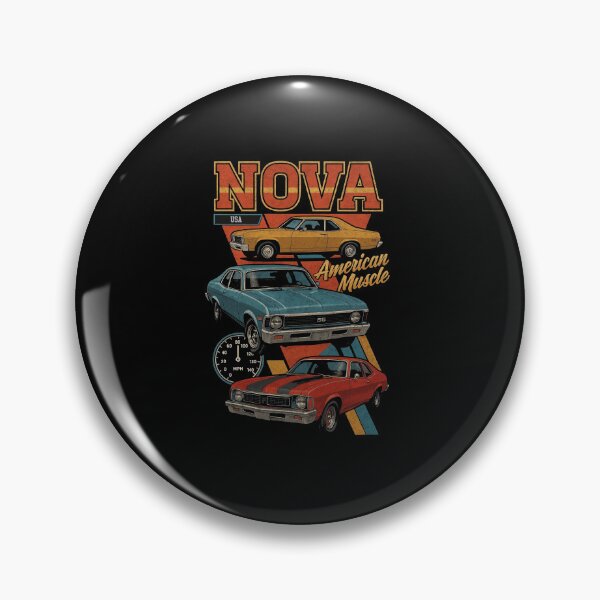Item preview, Chevy Nova American Muscle Retro – Classic 1970s Style Car Art  designed and sold by TheArtOfCar.