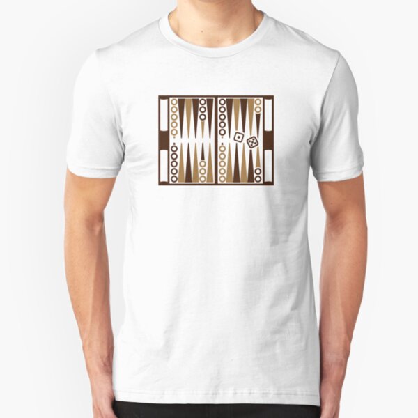 Backgammon board Slim Fit T-Shirt