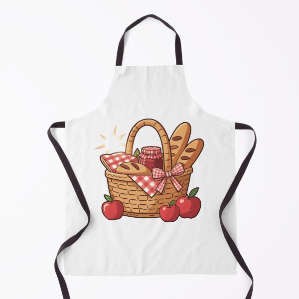 Item preview, Sunny Picnic Basket with Fresh Baked Goods designed and sold by PinkMonsterbyPegi.