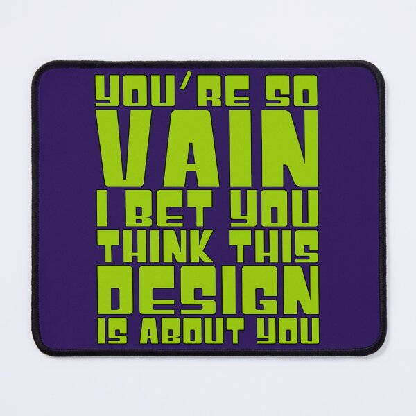 Item preview, So Vain designed and sold by IKDG.
