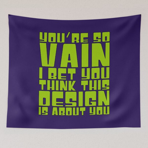 Item preview, So Vain designed and sold by IKDG.