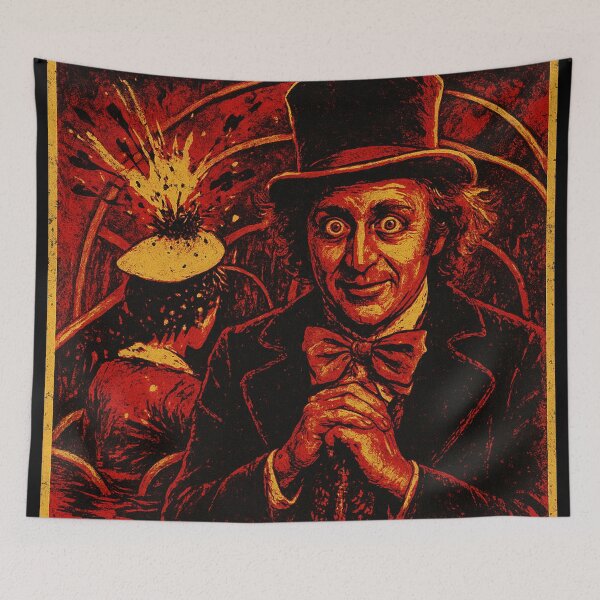 Item preview, Wonka’s Wettest Ride – Horror Poster Print designed and sold by Wonkas-Factory.