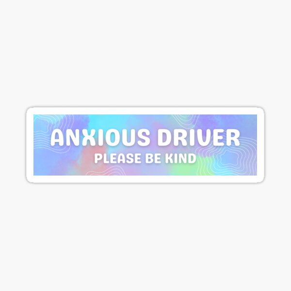 Item preview, Anxious Driver Bumper Sticker designed and sold by ashields13.
