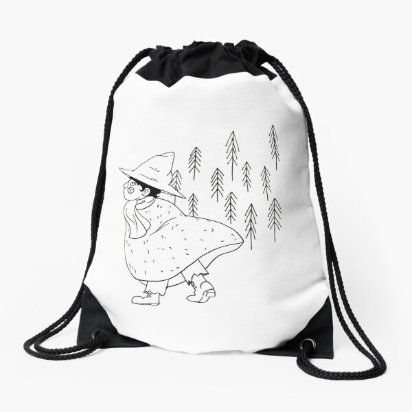 Moomin Valley Characters Foldaway Drawstring Backpack 