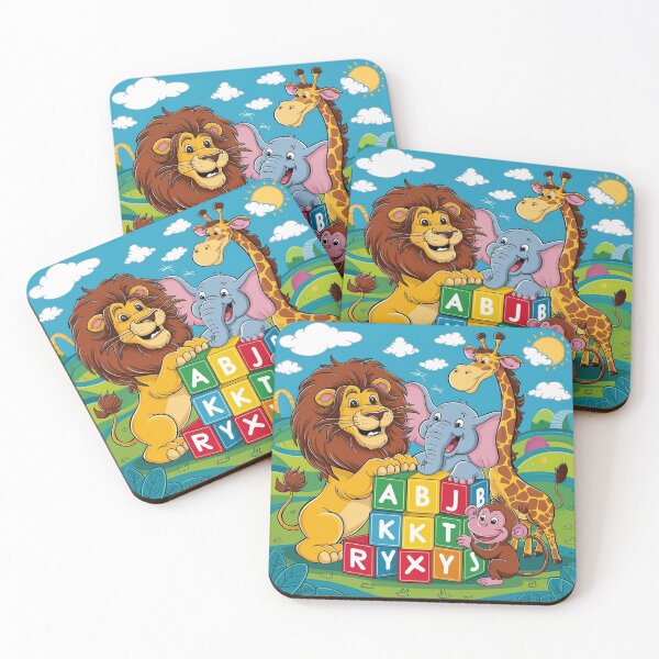 Item preview, Colorful Animal Alphabet Scene designed and sold by AnimalAirtistry.