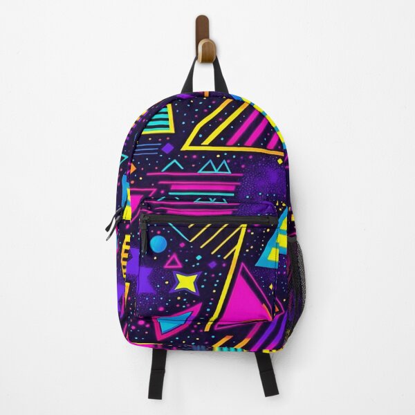 Item preview, Neon Geometry – 80s Vaporwave Pattern designed and sold by Queen Faceless Designs.