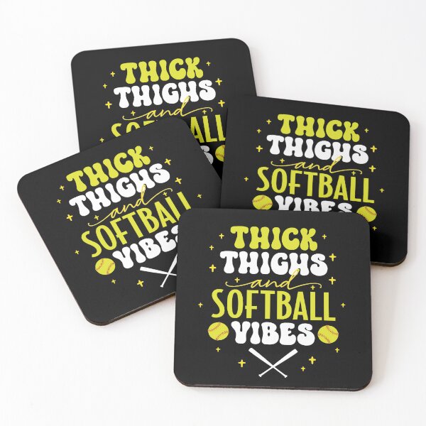 Item preview, Thick Thighs And Softball Vibes designed and sold by AdventureTee.