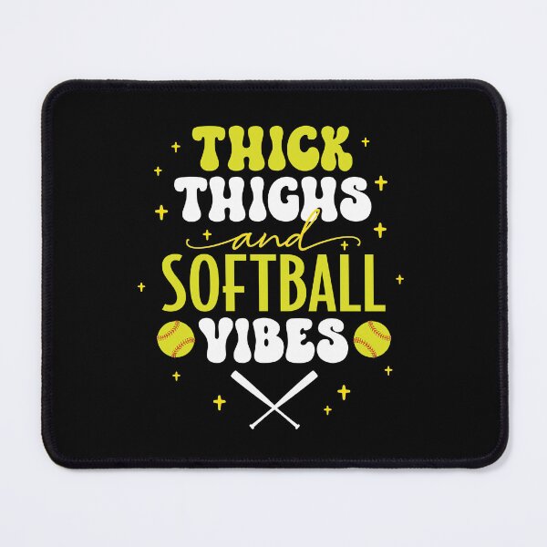 Item preview, Thick Thighs And Softball Vibes designed and sold by AdventureTee.