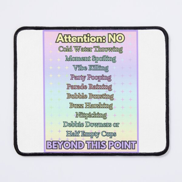 Item preview, No Negativity Beyond This Point designed and sold by WillandWent.