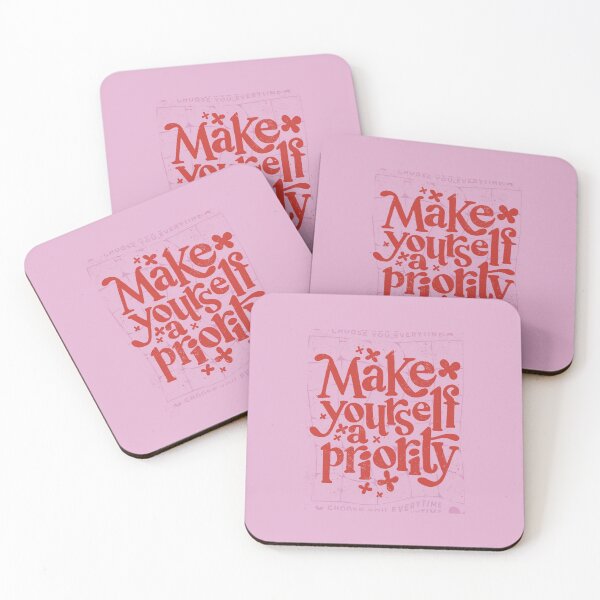 Item preview, Make Yourself a Priority Sticker – Self Love Motivational Quote designed and sold by bennacooper.