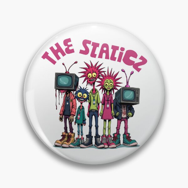 Item preview, The Staticz | Vibrant Retro-Futuristic Character Design | Psychedelic and Retrofuturistic Character Illustration designed and sold by Yanellpc.