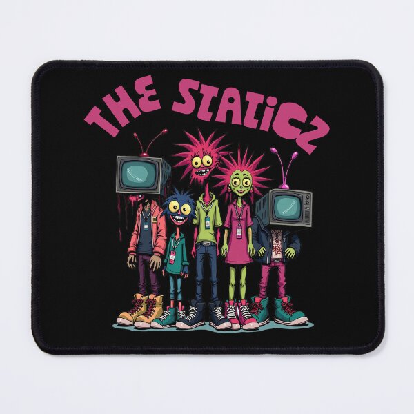 Item preview, The Staticz | Vibrant Retro-Futuristic Character Design | Psychedelic and Retrofuturistic Character Illustration designed and sold by Yanellpc.