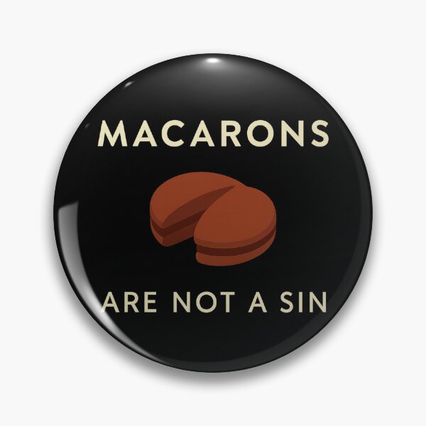 Item preview, Macarons Are Not a Sin – Funny Minimalist Dessert Tee designed and sold by damiang.