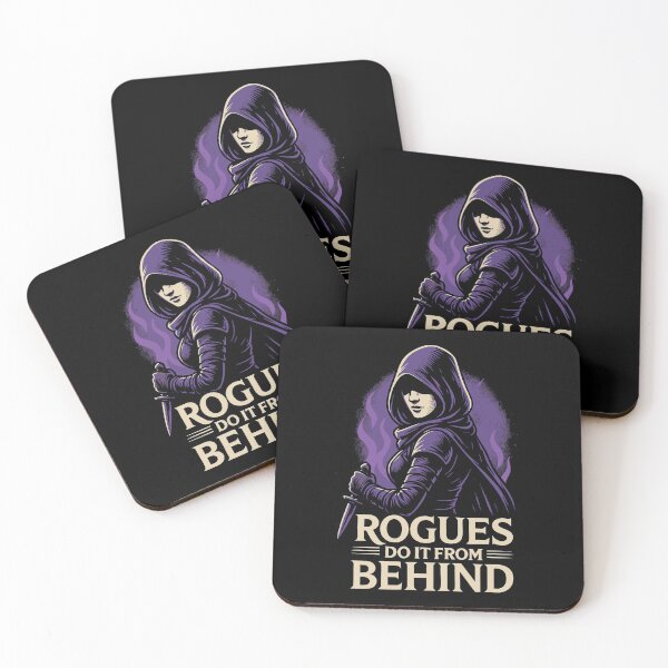 Item preview, Rogues Do It From Behind Funny RPG Stealth Class Design designed and sold by Victor Shadehorn.