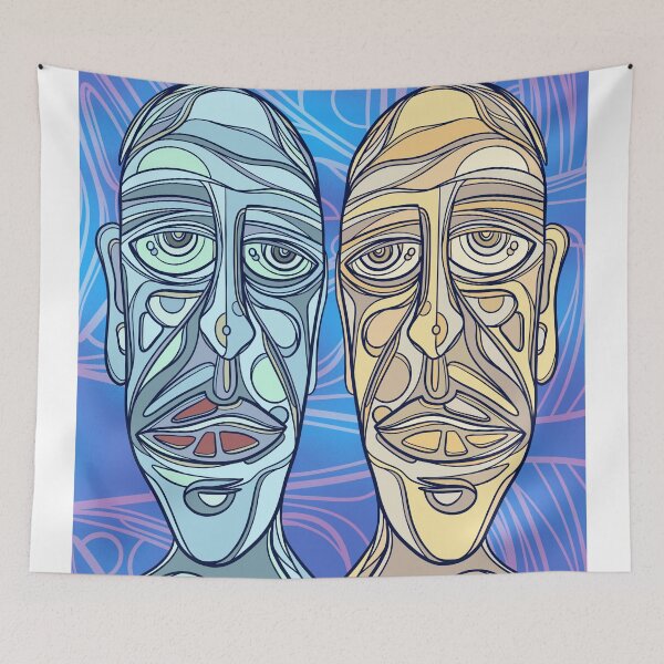 Item preview, Abstract matching faces designed and sold by DaveDanchuk.