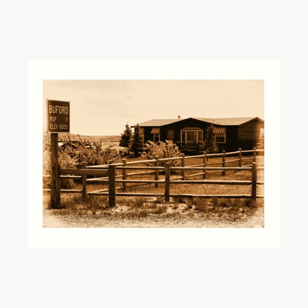 A Small Wyoming Town Art Print