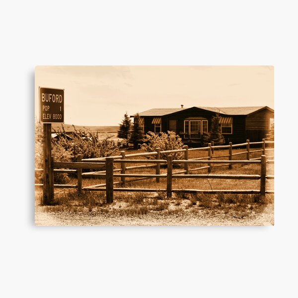 A Small Wyoming Town Canvas Print