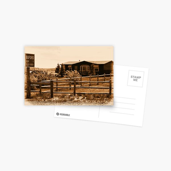 A Small Wyoming Town Postcard