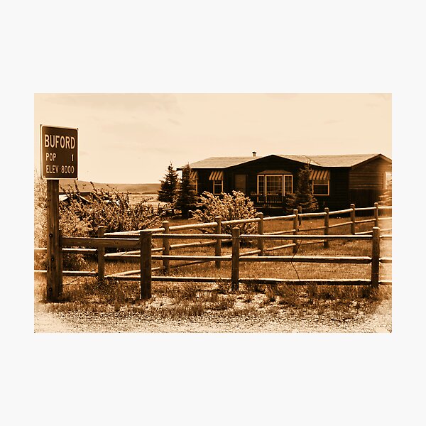 A Small Wyoming Town Photographic Print