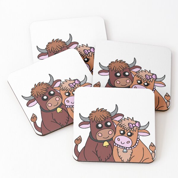 Item preview, Cute cow couple image designed and sold by MindfulArtSandy.