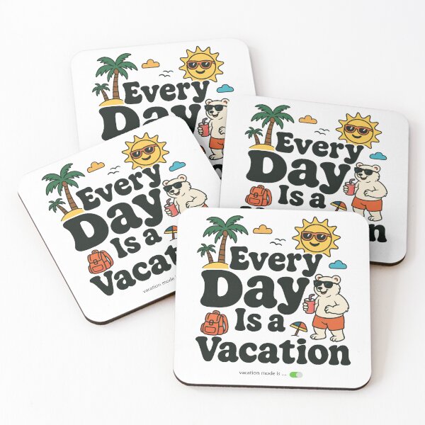 Item preview, Every Day is a Vacation T-Shirt | Relaxed Fit Graphic Tees for Travel and Leisure | Street Style Vacation Shirt White designed and sold by Barkotee.