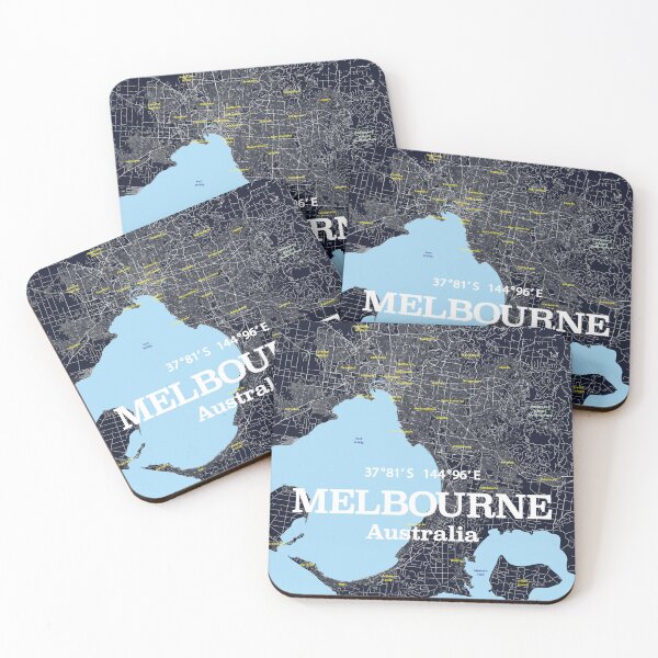 Item preview, Map of Melbourne Australia designed and sold by HouseOfBert.